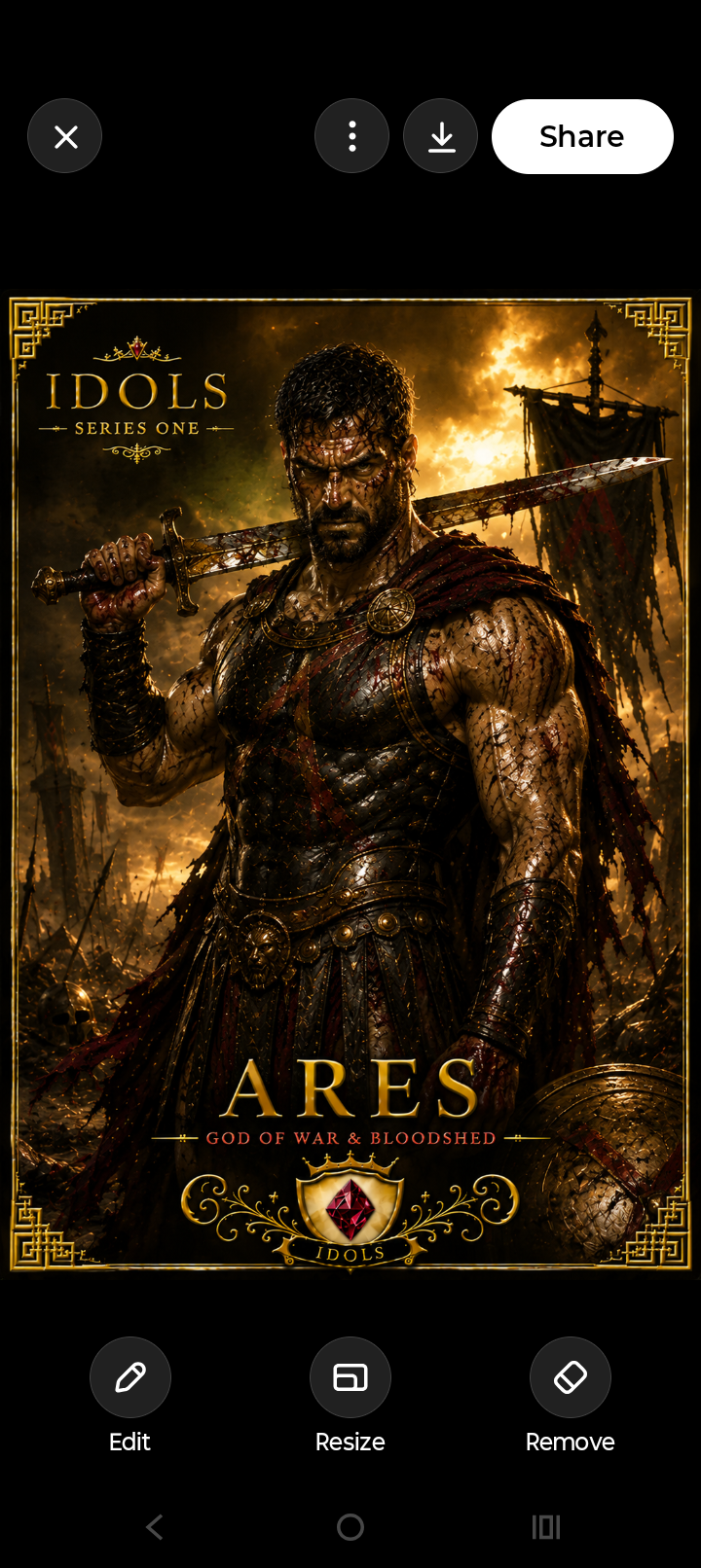 Ares: Dark Edition card artwork