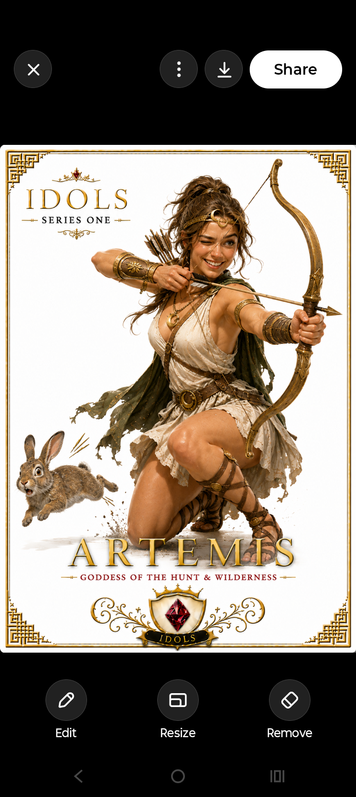 Artemis card artwork